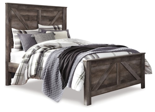 Queen Crossbuck Panel Bed