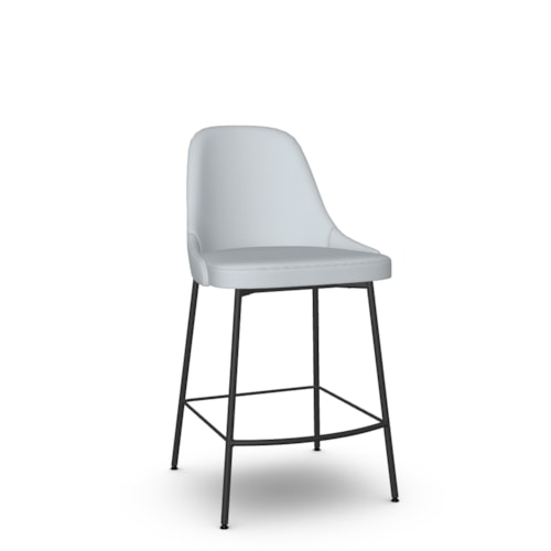 Contemporary Upholstered Counter Height Stool