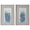 Uttermost Framed Prints Indigo Florals Framed Prints, S/2