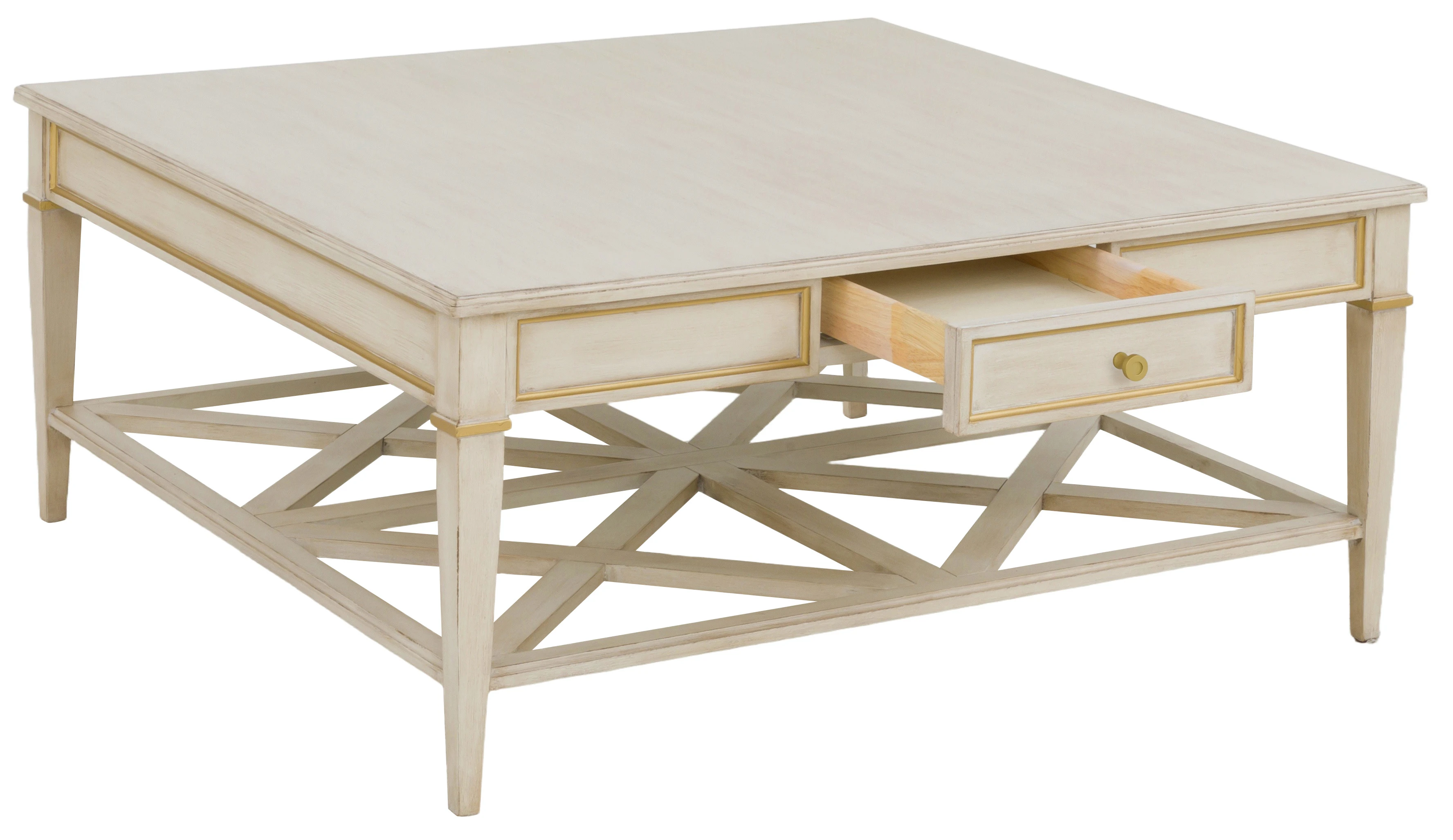 Square 1-Drawer Cocktail Table