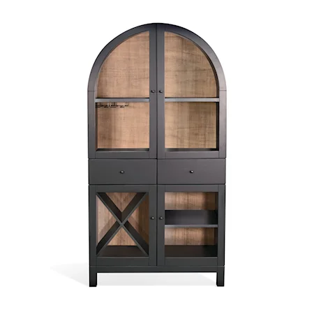 Arched Wine Bar Cabinet
