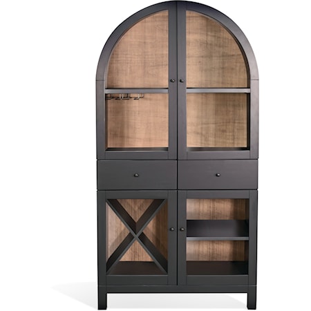Arched Wine Bar Cabinet