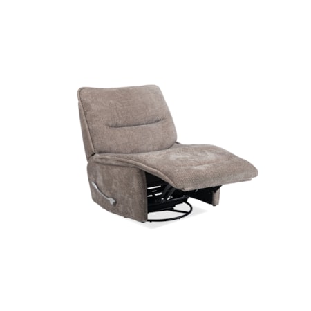 Armless Swivel Glider Recliner