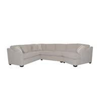 3-Piece Sectional Sofa with RAF Cuddler