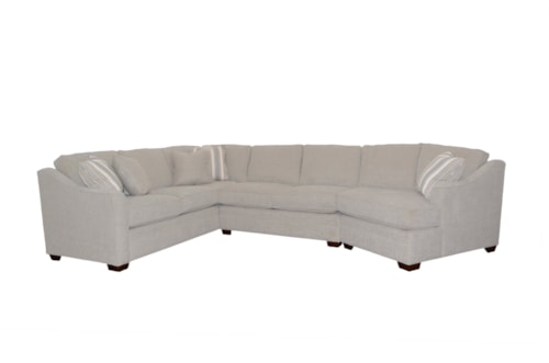 3-Piece Sectional Sofa with RAF Cuddler