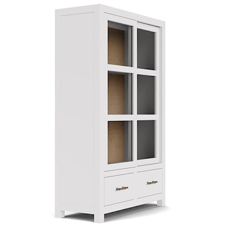 2-Shelf Display Cabinet