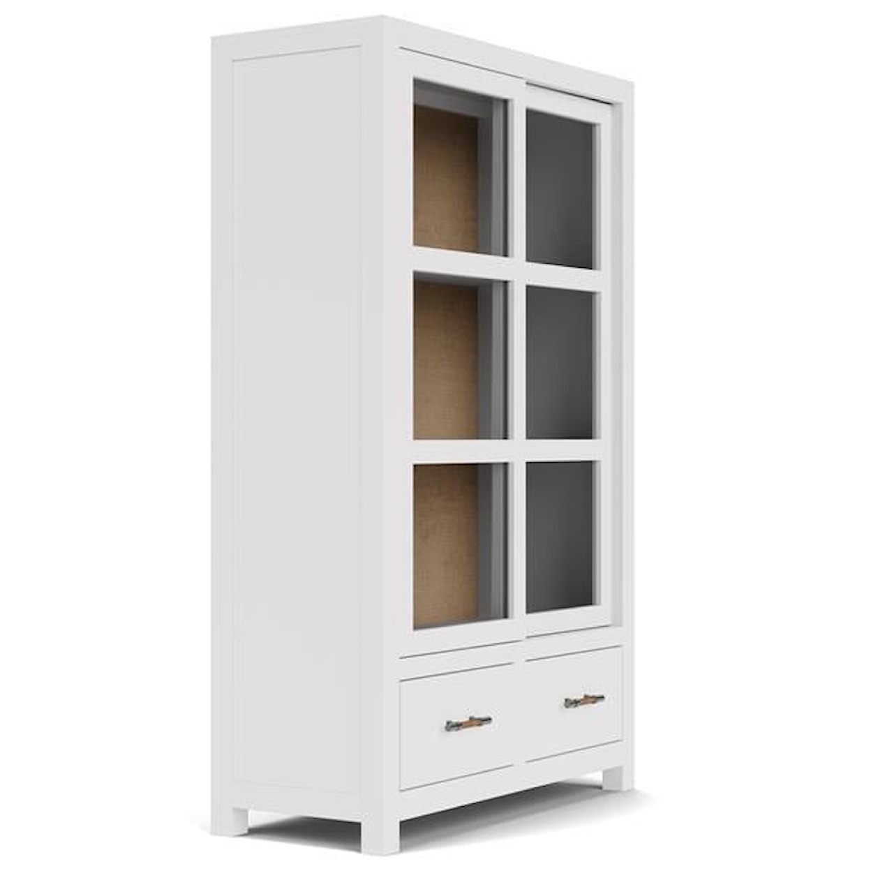 Riverside Furniture Rosalie 2-Shelf Display Cabinet