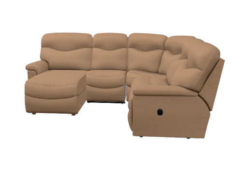 Four Piece Reclining Sectional Sofa with RAS Reclining Chaise