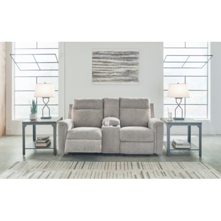 Dbl Rec Pwr Loveseat W/Console