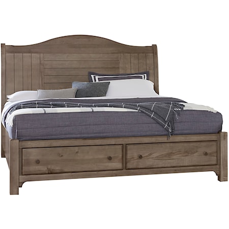 Queen Sleigh Storage Bed