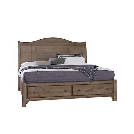 Queen Sleigh Storage Bed