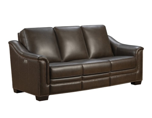 Transitional Power Reclining Sofa with USB/C Ports