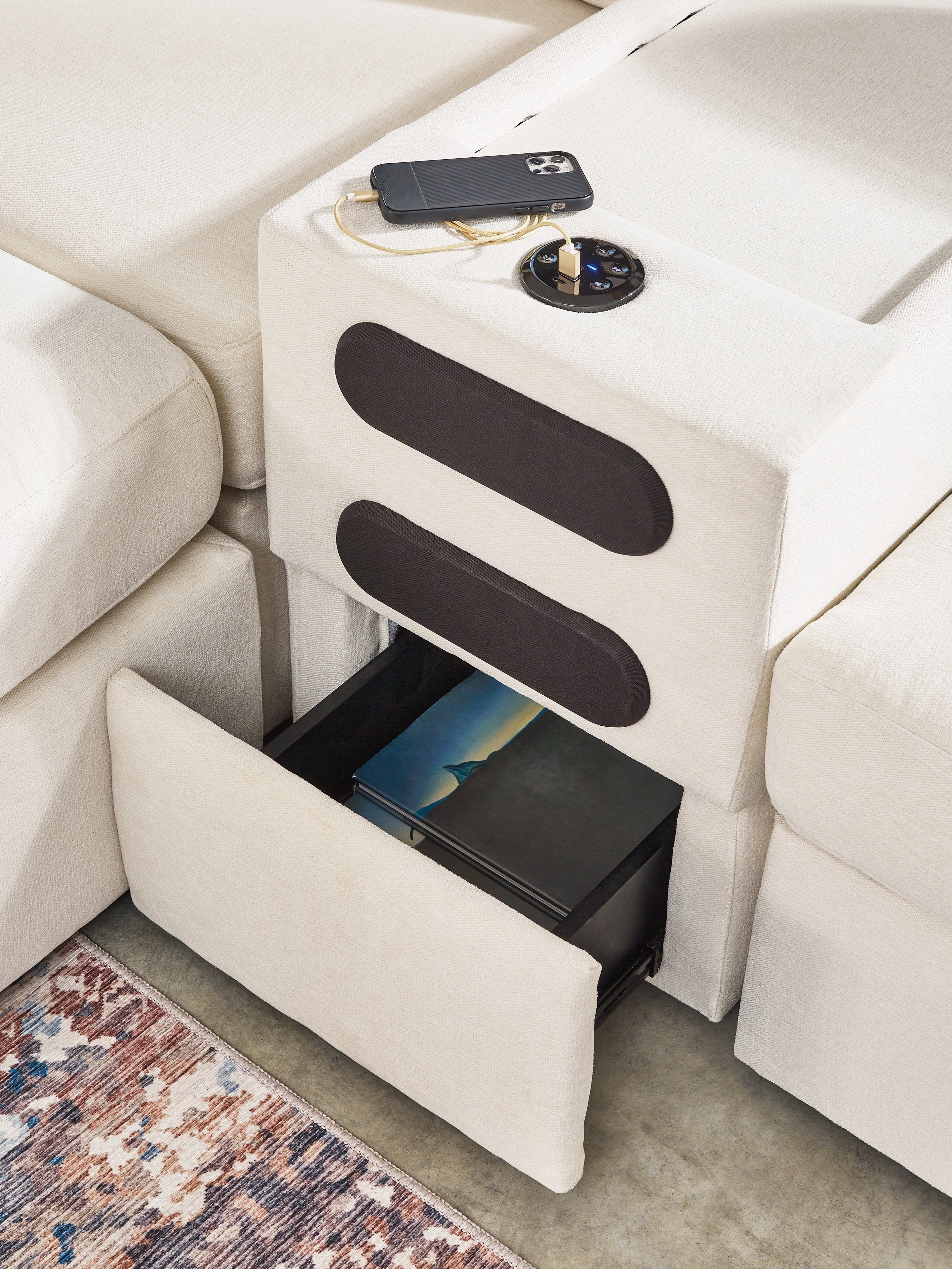 Signature Design by Ashley Modmax 6-Piece Sectional With Chaise And Ottoman