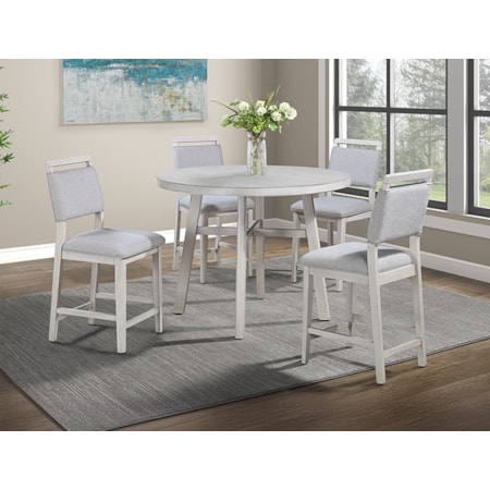 5-Piece Counter-Height Dining Set