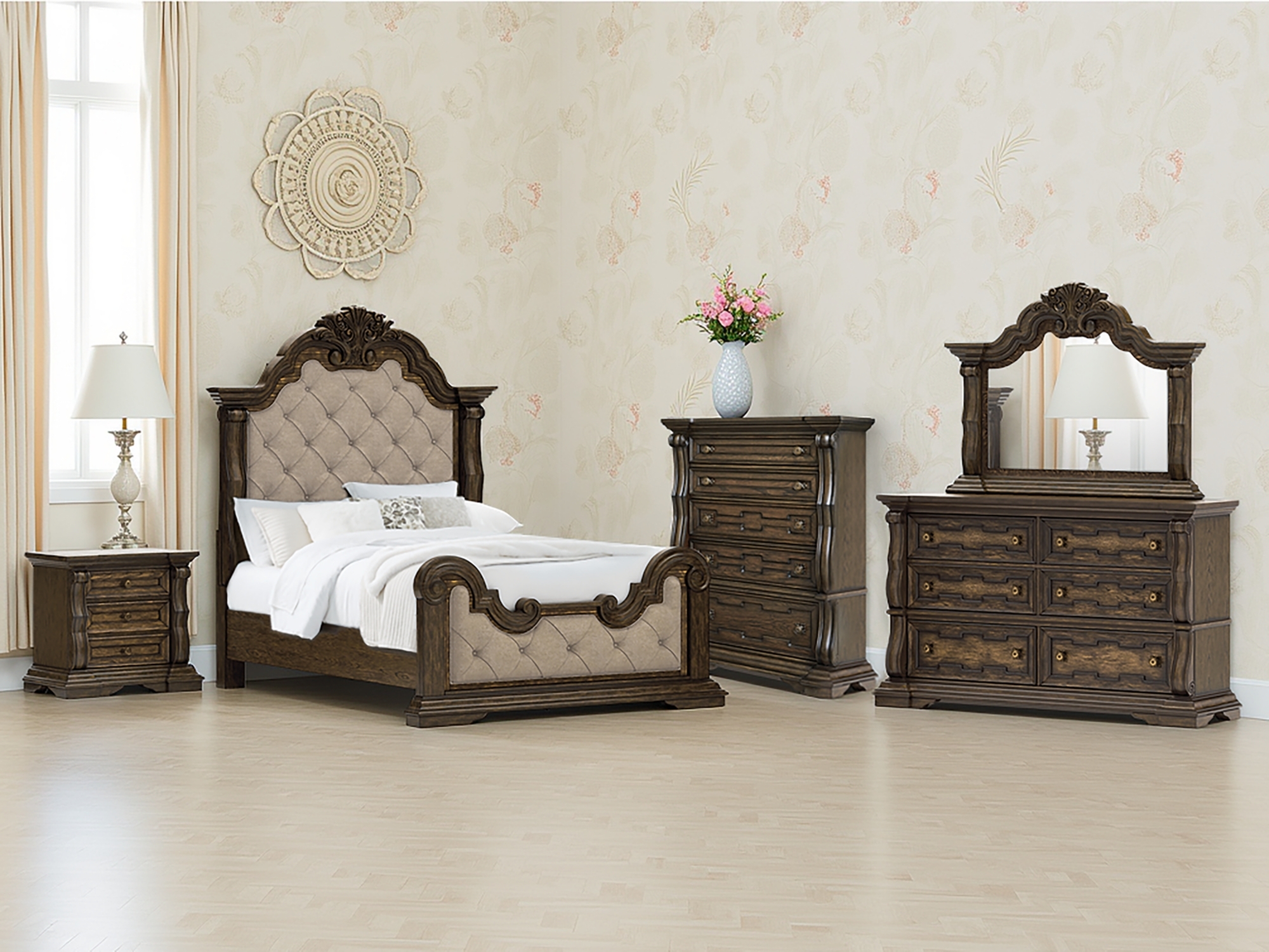Queen Upholstered Bed