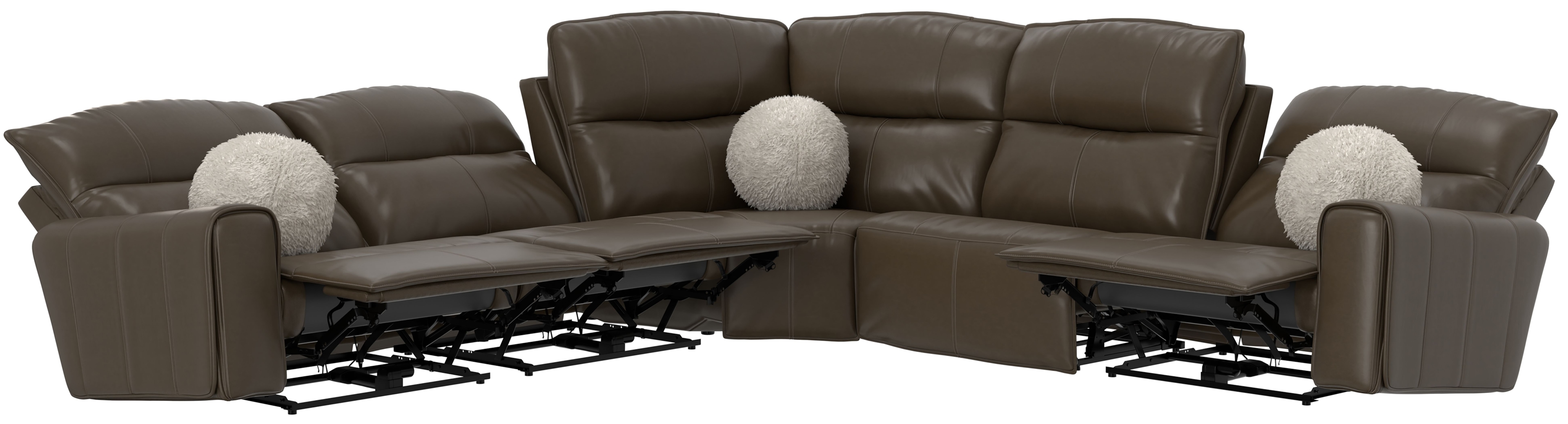 Catnapper Tramonti 5-Piece Sectional with Three Power Recliner