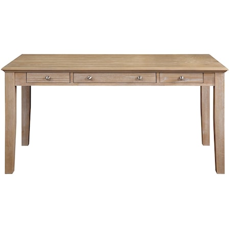 Contemporary 60" Table Desk with Drop-Front Keyboard Drawer