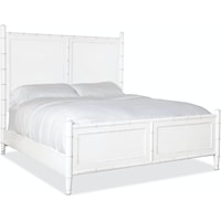 Contemporary King Woven Panel Bed