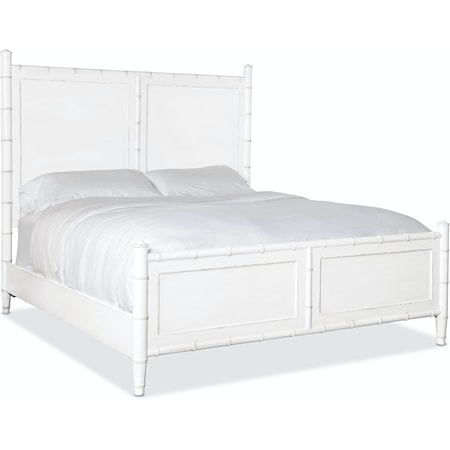 Contemporary King Woven Panel Bed