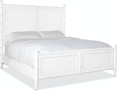 Contemporary King Woven Panel Bed