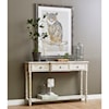 Accentrics Home Accents Three Drawer White Entryway Console