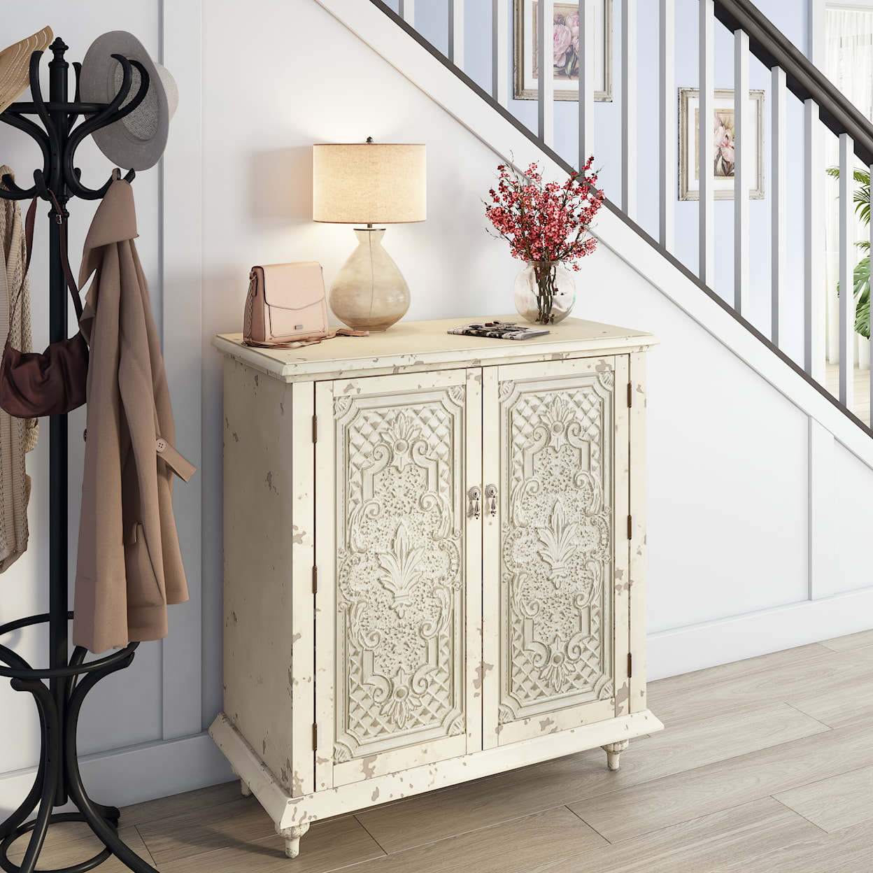 Accentrics Home Accents  Fleur De Lis Accent Chest