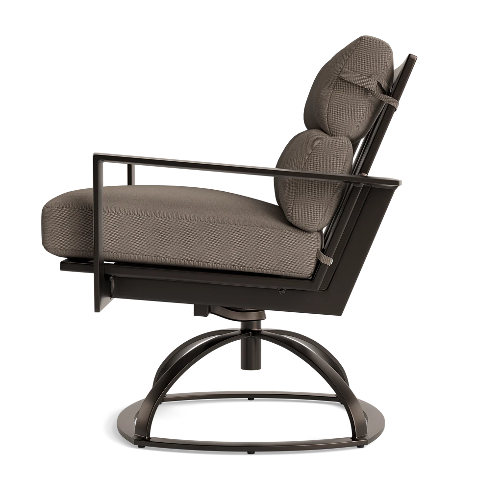 Cushioned Aluminum Swivel Rocker
