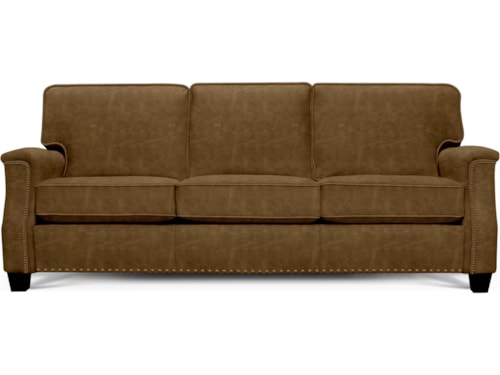 Transitional Upholstered Sofa with Nailhead Trim