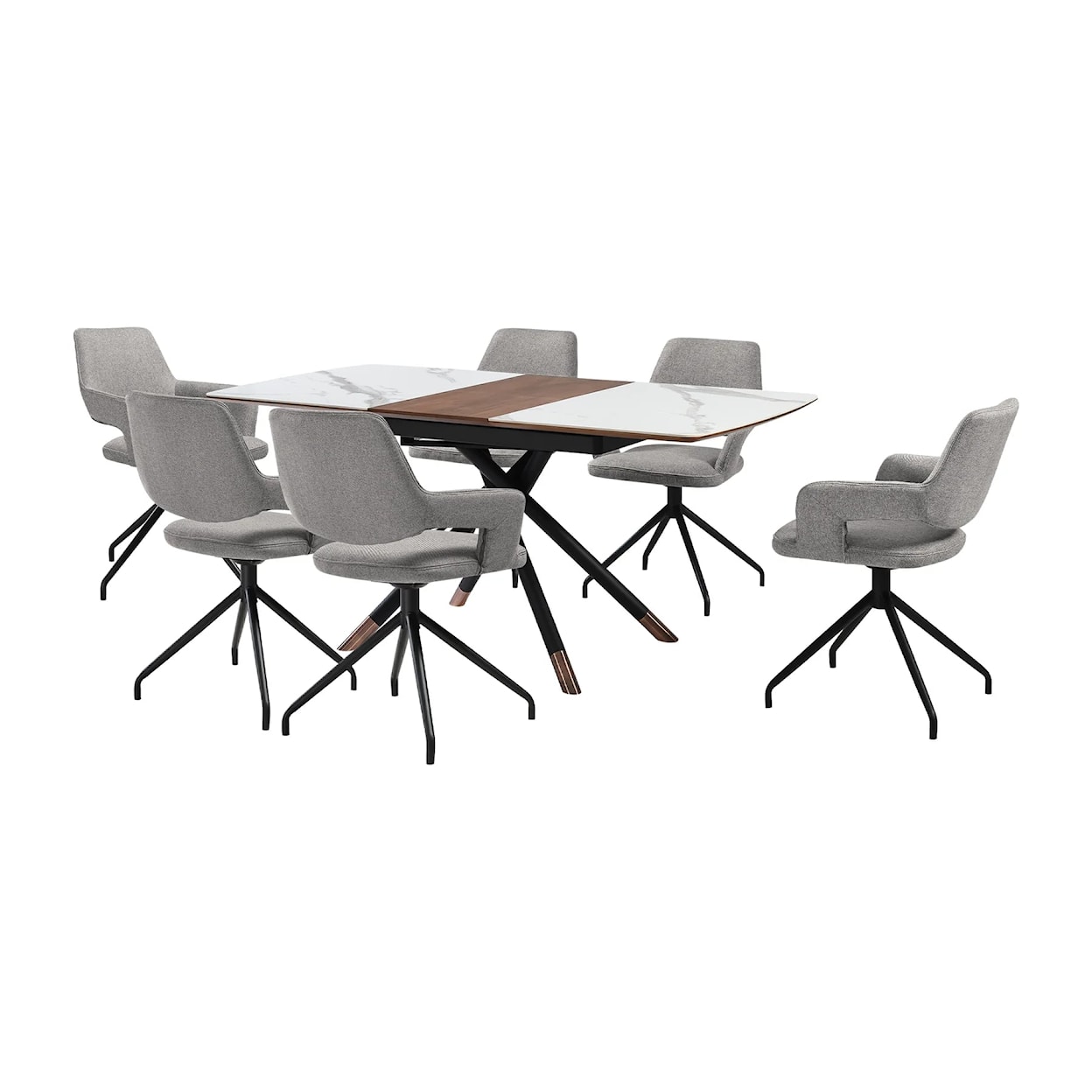 Armen Living Alora / Penny Dining Set