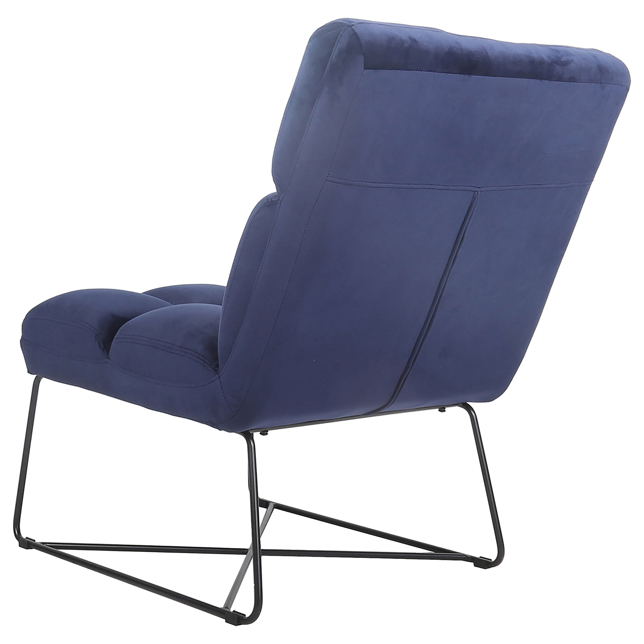 Coaster Lux Lux Armless Accent Chair Midnight