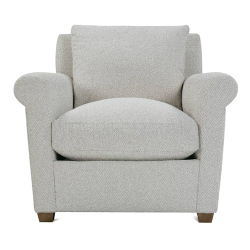 Transitional Upholstered Arm Chair