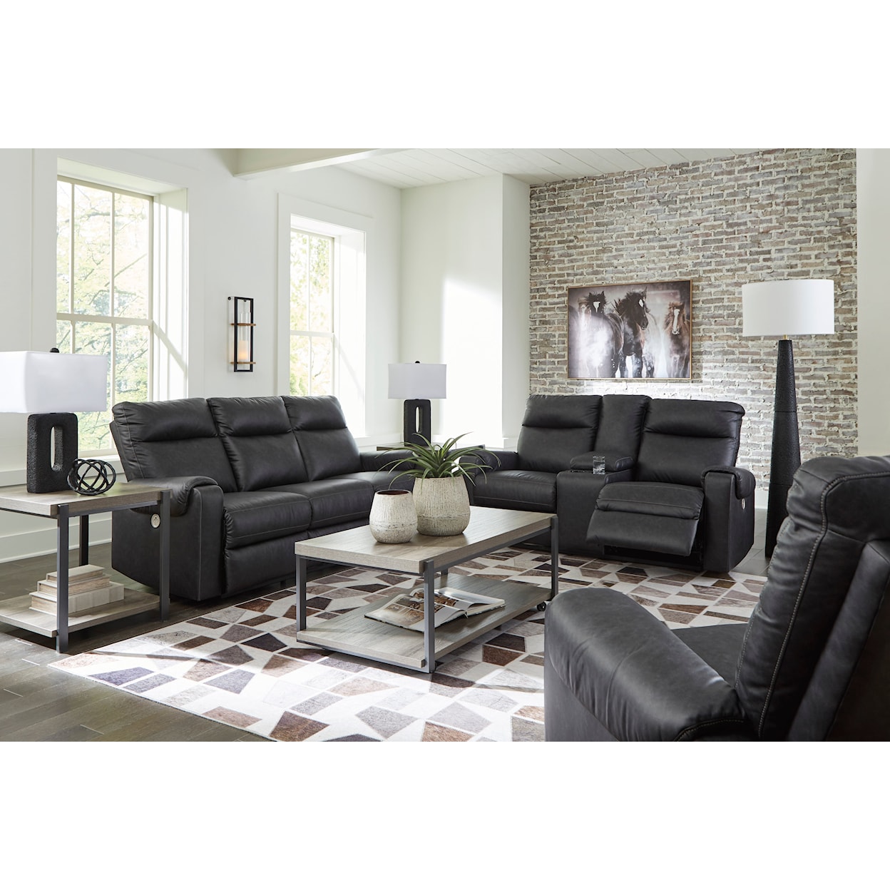 Ashley Furniture Signature Design Axtellton Living Room Set