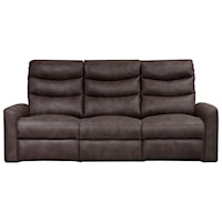 Contemporary Power Reclining Sofa with USB Ports