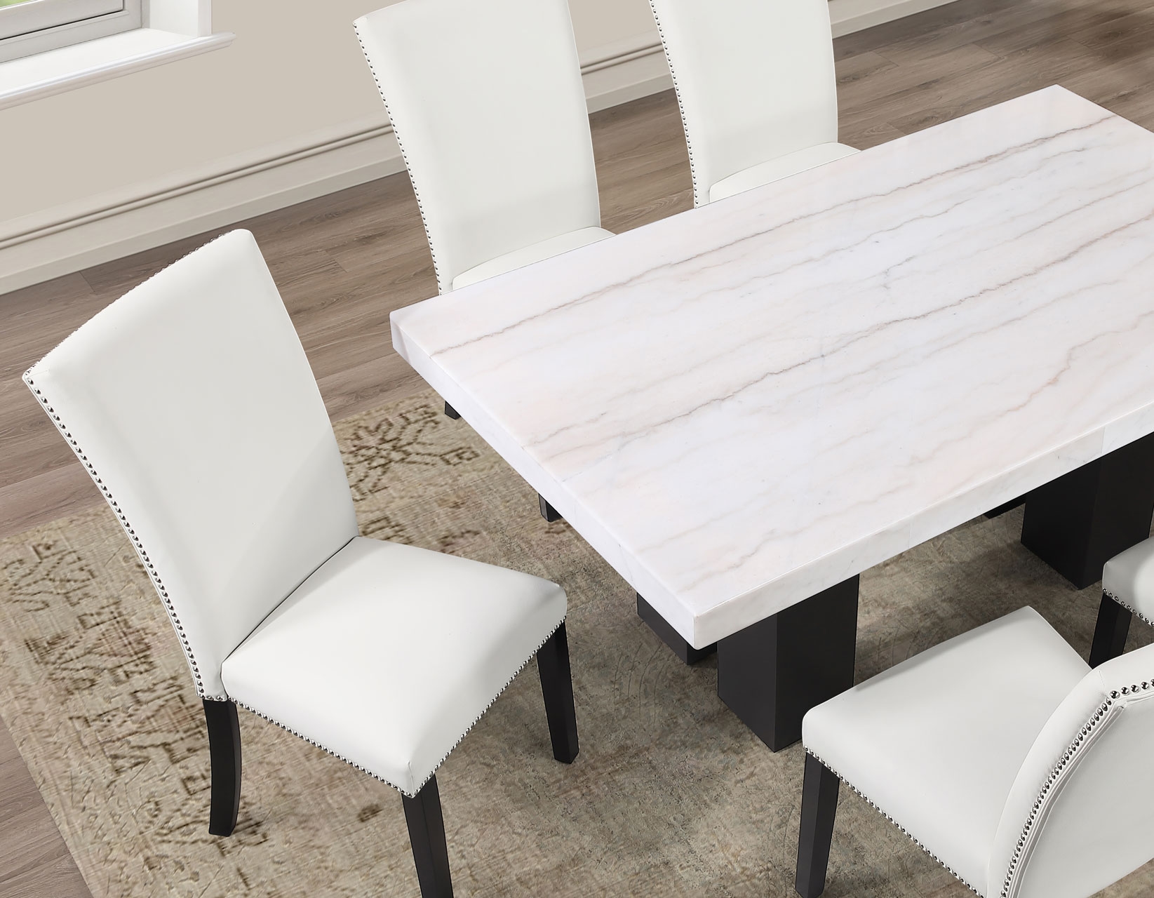 5-pc. Marble-Top Dining Set