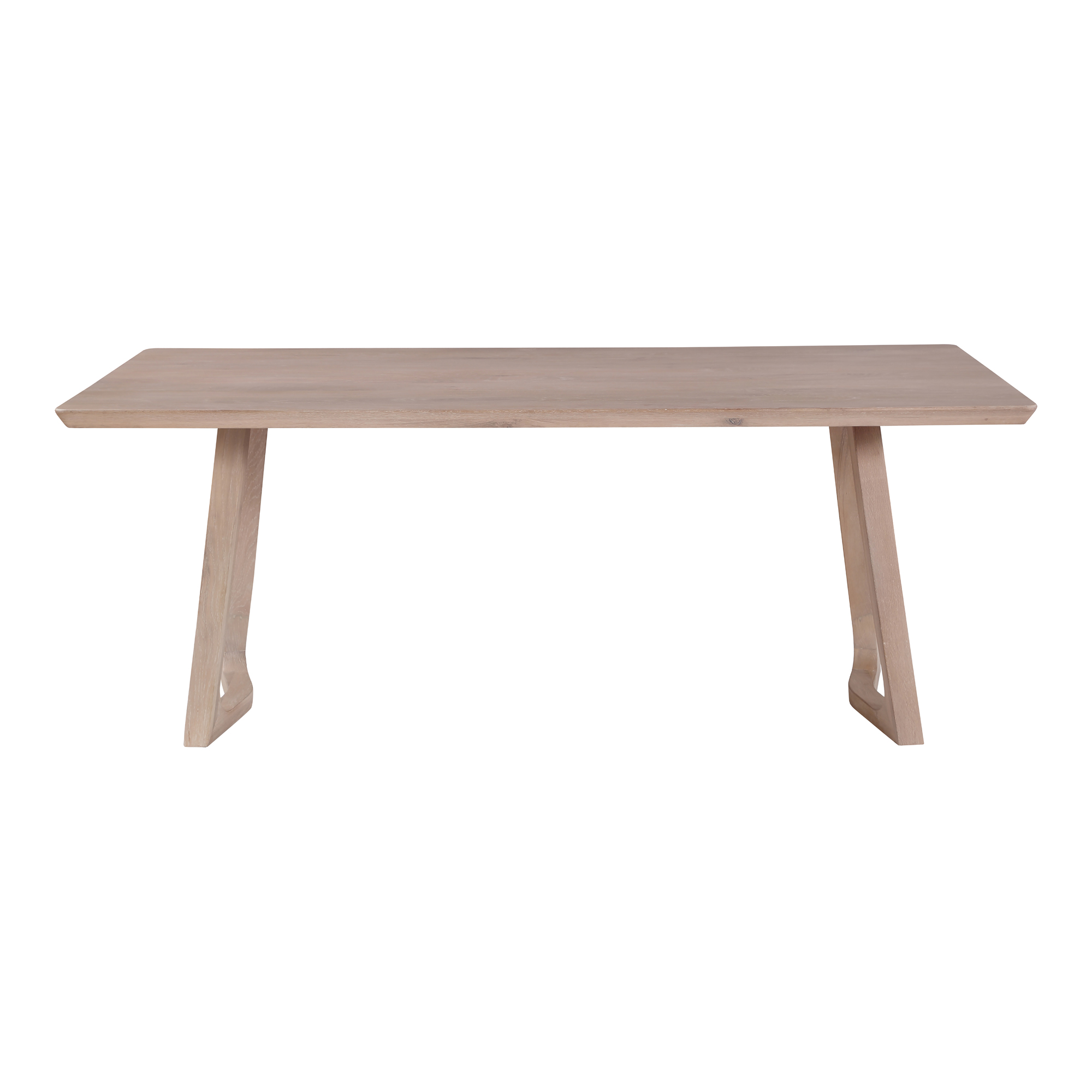 Rectanguar Solid White Oak Dining Table