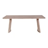 Moe's Home Collection Silas Rectanguar Solid White Oak Dining Table