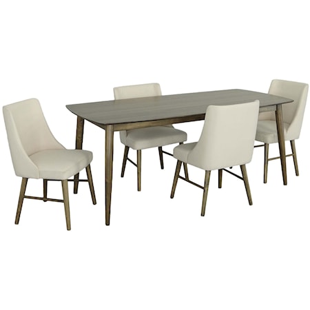 Transitional 5-Piece Dining Set