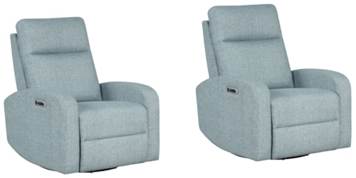 Casual Power Swivel Glider Recliner (Set of 2)