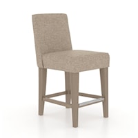 Contemporary Upholstered Counter Stool