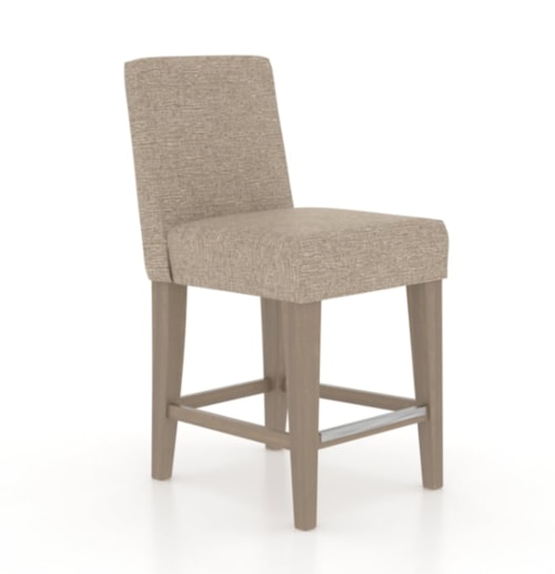 Contemporary Upholstered Counter Stool