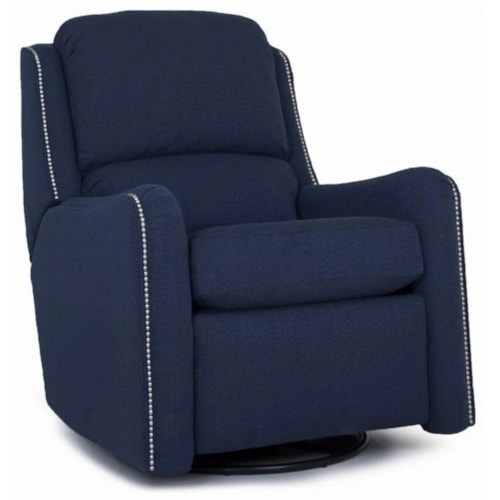 Transitional Power Recliner with Nailhead Trim