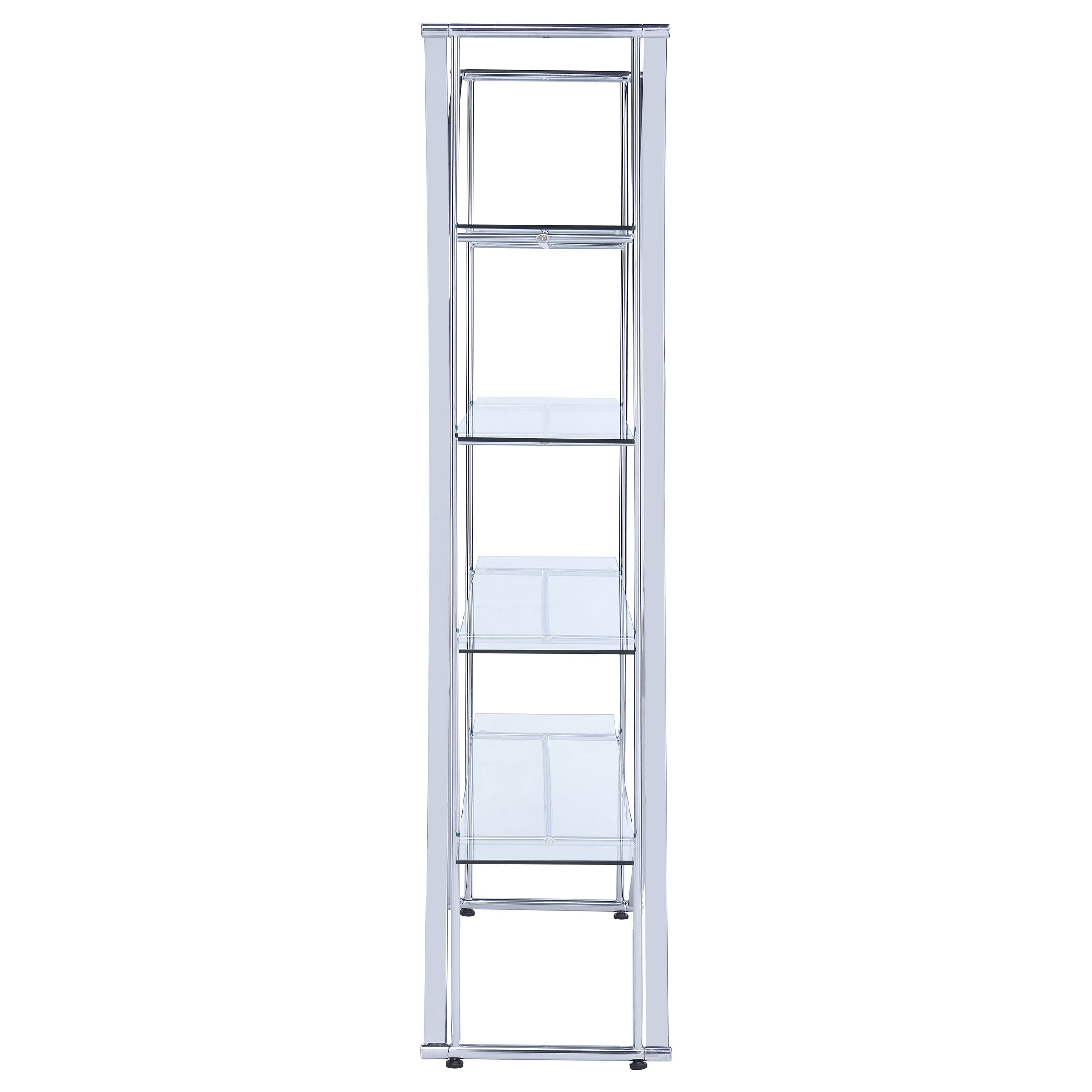 Larson 73-inch 4-shelf Glass Bookshelf
