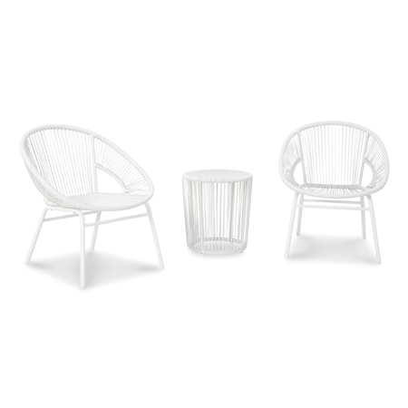 Outdoor Table and Chairs (Set of 3)