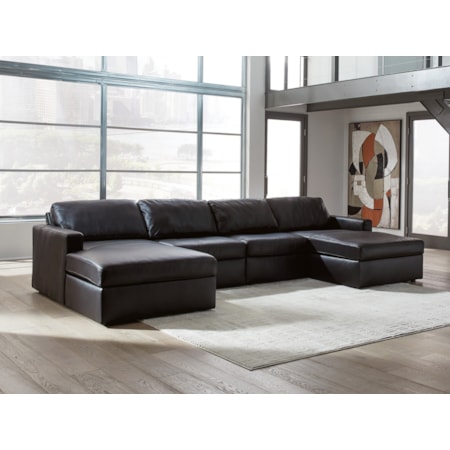 4-piece Double Chaise Sectional