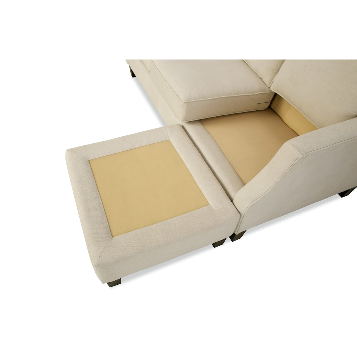 Hickory Craft M9 Custom - Design Options Sofa with Floating Ottoman Chaise