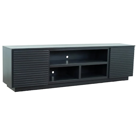 Contemporary 89" Two-Door TV Stand with Wire Management
