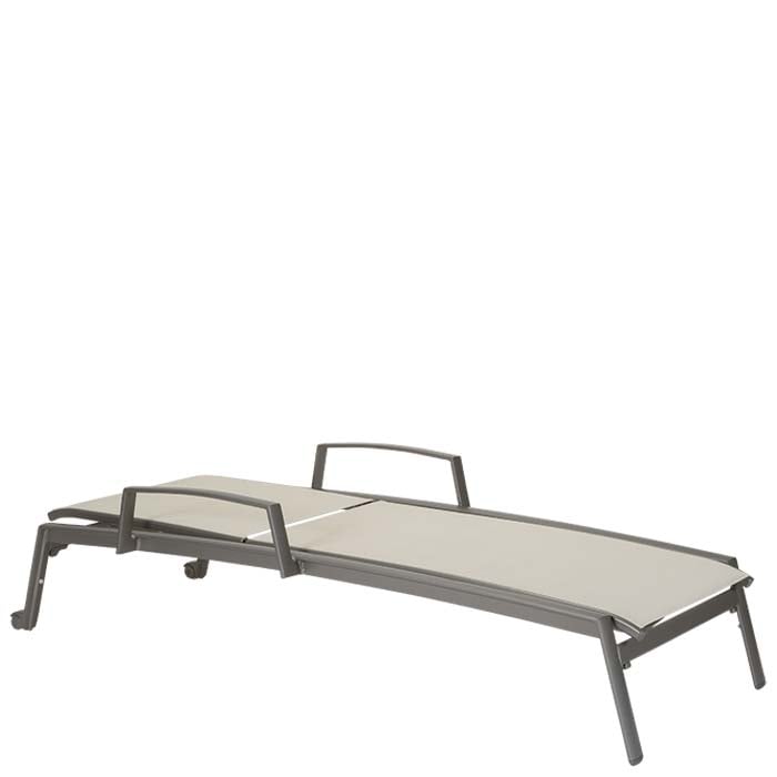 Tropitone Elance Adj. Relaxed Sling Chaise Lounge w/Wheels