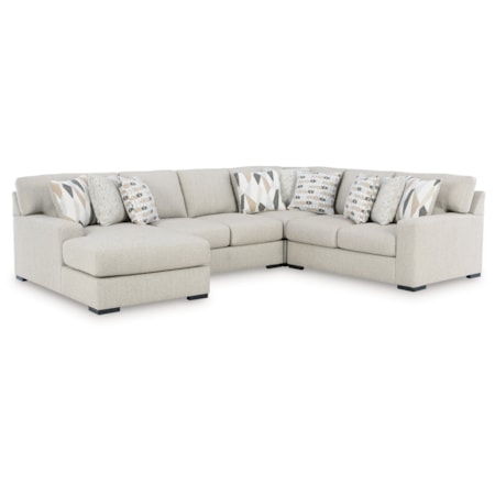 4-Piece Sectional With Chaise