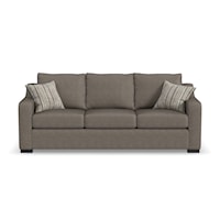 Casual Sofa with Sloped Arms