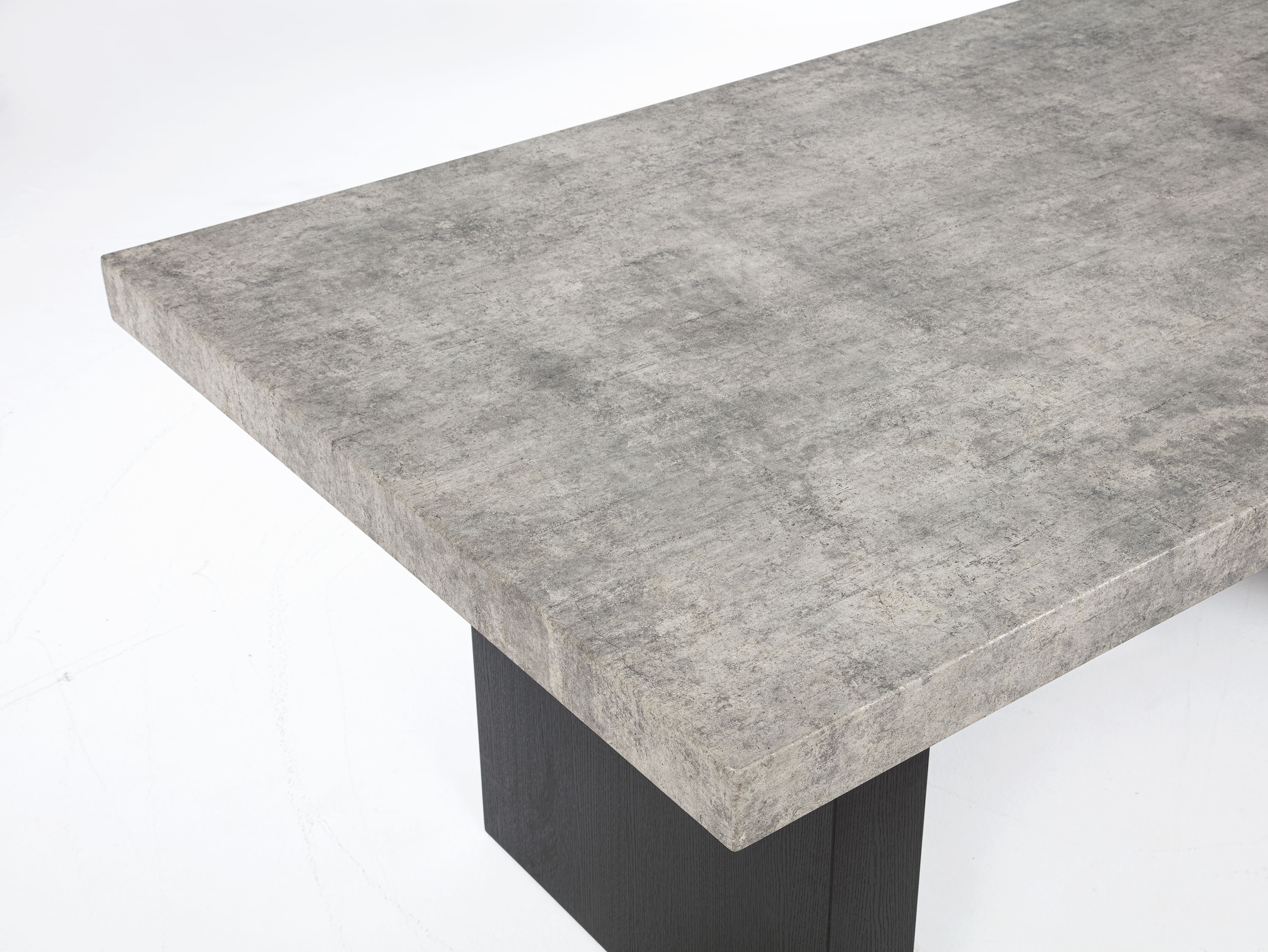 Crown Mark SEBASTIAN Rectangular Dining Table with Stone Top